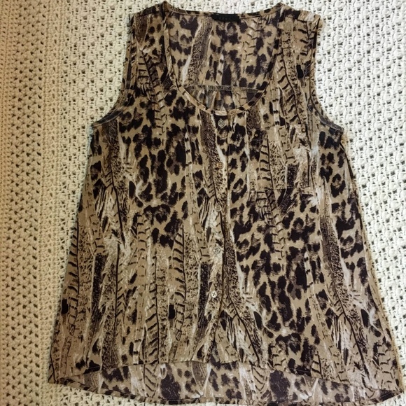 Cheetah Animal Print Blouse - Picture 3 of 4